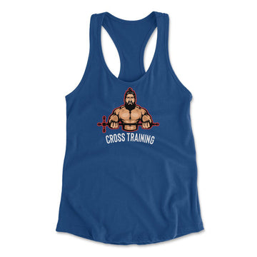 Cross Training Womens Racerback Tank in Royal color